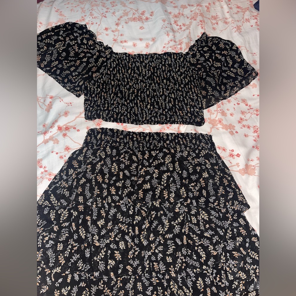 Two Piece Black Romper